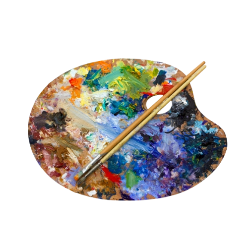 Palette d'artiste peintre